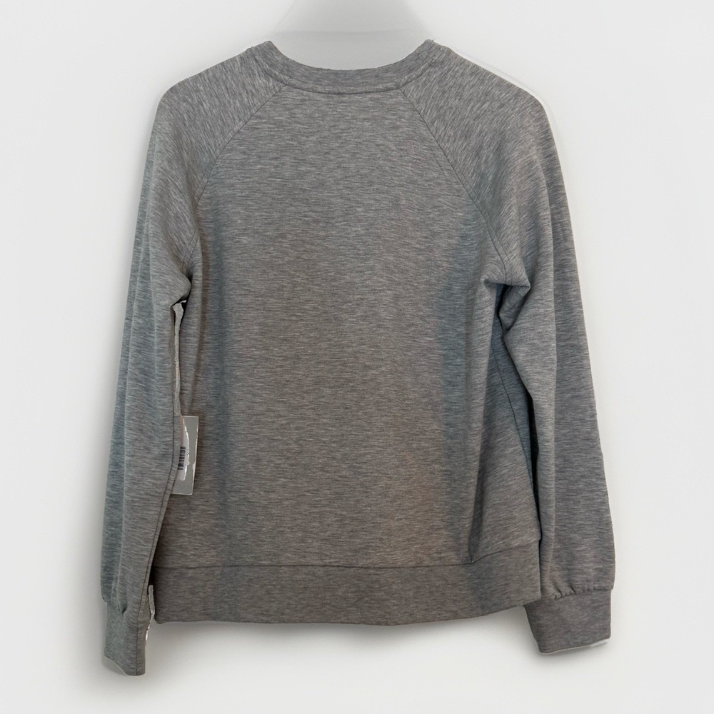 Free Fly Women Bamboo Crewneck Sweatshirt Gray Pullover Medium Outdoors NEW - Picture 2 of 12